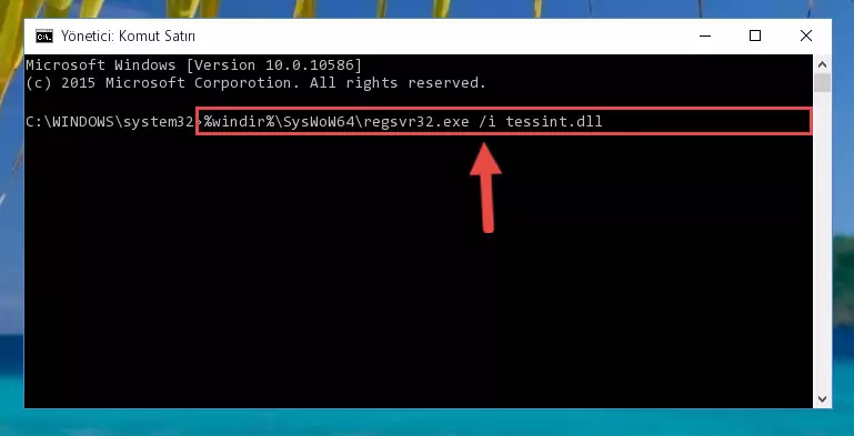 Tessint.dll dosyasının bozuk kaydını Windows Kayıt Defterinden kaldırma (64 Bit için)