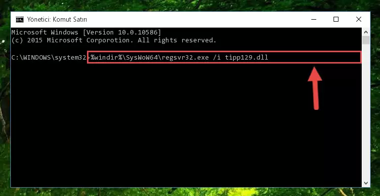 Tipp129.dll dosyasının bozuk kaydını Windows Kayıt Defterinden kaldırma (64 Bit için)