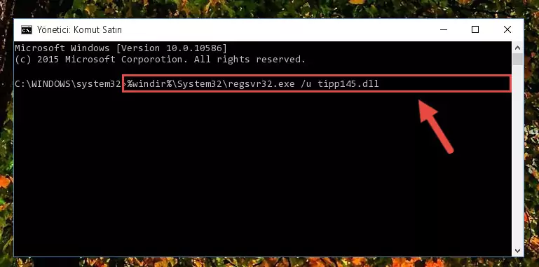 Tipp145.dll kütüphanesi için Regedit (Windows Kayıt Defteri) üzerinde temiz kayıt oluşturma