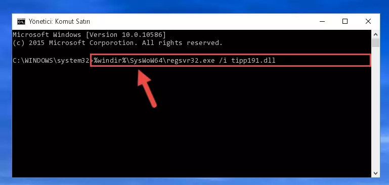 Tipp191.dll dosyasının bozuk kaydını Kayıt Defterinden kaldırma (64 Bit için)