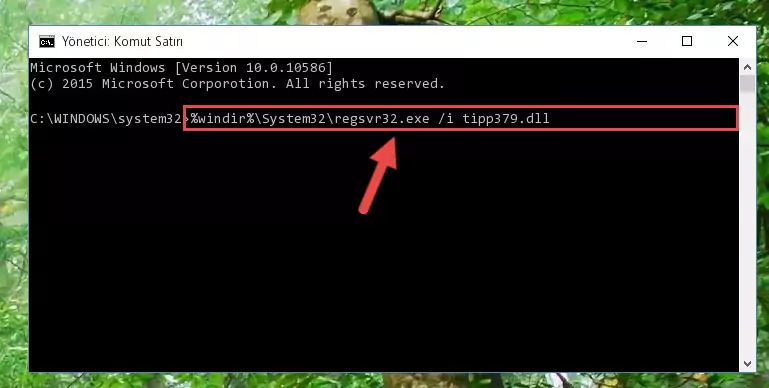 Tipp379.dll kütüphanesini sisteme tekrar kaydetme (64 Bit için)