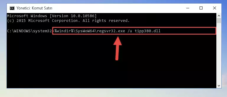 Tipp380.dll kütüphanesi için temiz kayıt oluşturma (64 Bit için)