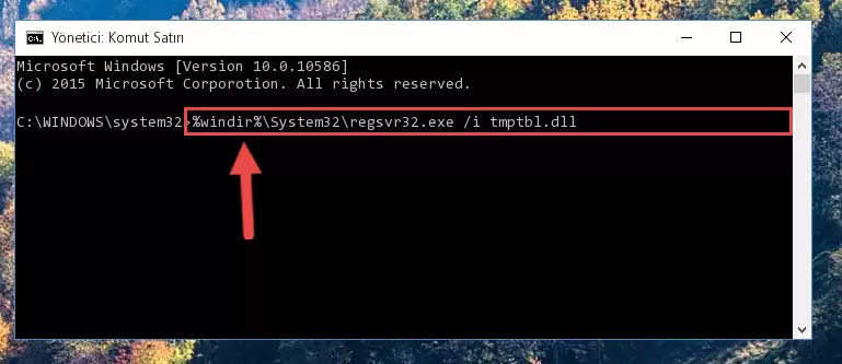 Tmptbl.dll dosyasının Windows Kayıt Defterindeki sorunlu kaydını silme