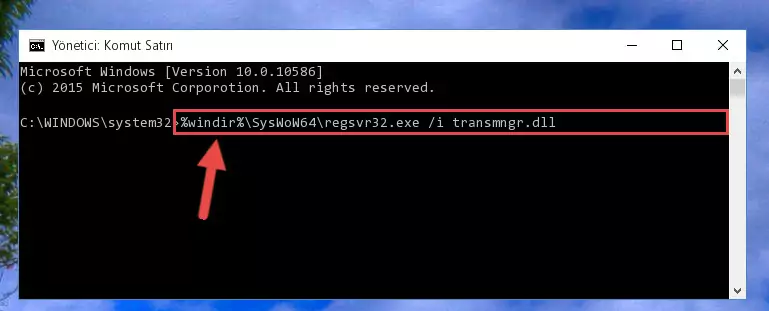 Transmngr.dll dosyasının Windows Kayıt Defterindeki sorunlu kaydını silme