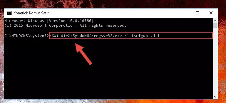 Tscfgwmi.dll kütüphanesinin hasarlı kaydını sistemden kaldırma (64 Bit için)