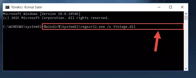 Ttstage.dll kütüphanesi için Windows Kayıt Defterinde yeni kayıt oluşturma