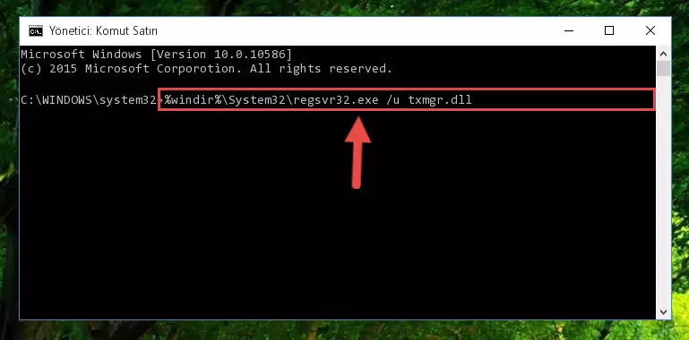 Txmgr.dll dosyası için Regedit (Windows Kayıt Defteri) üzerinde temiz kayıt oluşturma