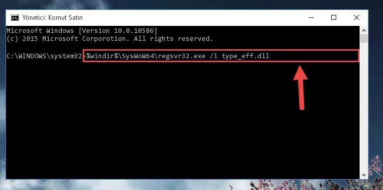 Type_eff.dll dosyasının bozuk kaydını Kayıt Defterinden kaldırma (64 Bit için)
