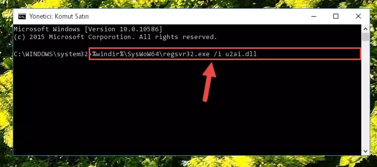 U2ai.dll kütüphanesinin Windows Kayıt Defteri üzerindeki sorunlu kaydını temizleme
