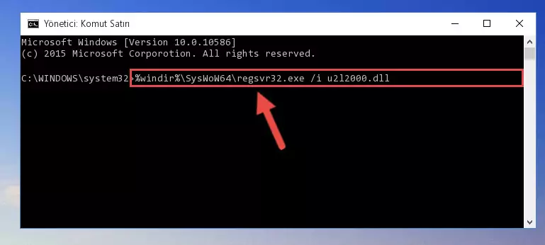 U2l2000.dll dosyasının Windows Kayıt Defterindeki sorunlu kaydını silme