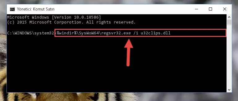 U32clips.dll kütüphanesinin sorunlu kaydını Regedit'den kaldırma (64 Bit için)