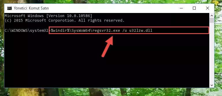 U32lzw.dll kütüphanesi için temiz ve doğru kayıt yaratma (64 Bit için)