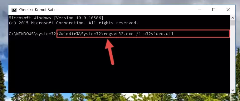 U32video.dll dosyasının hasarlı kaydını silme