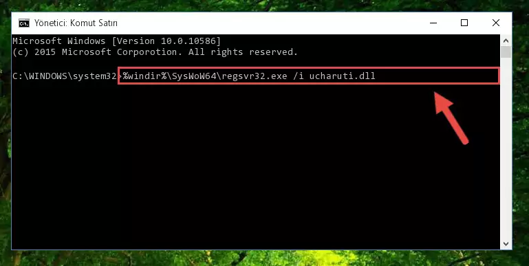 Ucharuti.dll dosyasının sorunlu kaydını Regedit'den kaldırma (64 Bit için)