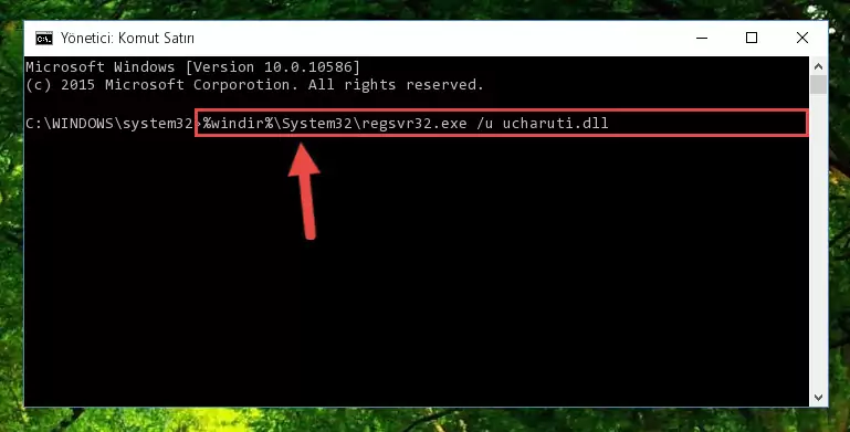 Ucharuti.dll dosyası için Regedit (Windows Kayıt Defteri) üzerinde temiz kayıt oluşturma