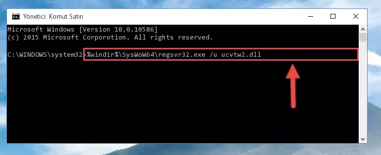 Ucvtw2.dll dosyası için Windows Kayıt Defterinde yeni kayıt oluşturma