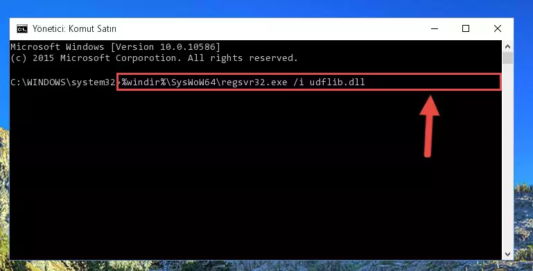 Udflib.dll dosyasının sorunlu kaydını Regedit'den kaldırma (64 Bit için)