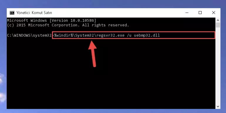 Uebmp32.dll dosyası için Windows Kayıt Defterinde yeni kayıt oluşturma