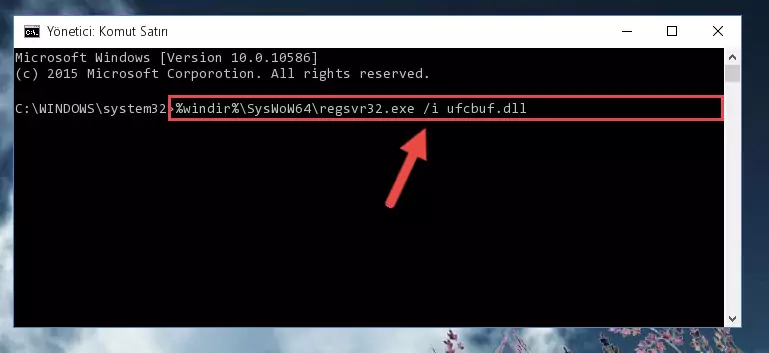 Ufcbuf.dll kütüphanesinin bozuk kaydını Windows Kayıt Defterinden kaldırma (64 Bit için)