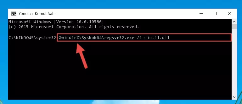 Uiutil.dll dosyasının bozuk kaydını Windows Kayıt Defterinden kaldırma (64 Bit için)