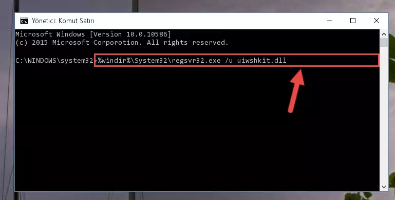Uiwshkit.dll dosyası için Windows Kayıt Defterinde yeni kayıt oluşturma