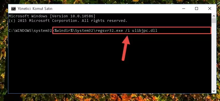 Ulibjpc.dll dosyasının Windows Kayıt Defterindeki sorunlu kaydını silme