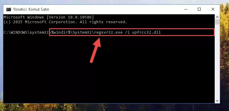 Upfrcc32.dll dosyasının Windows Kayıt Defteri üzerindeki sorunlu kaydını temizleme