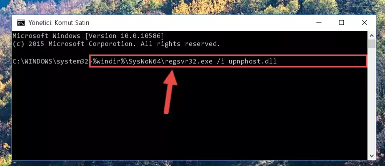 Upnphost.dll kütüphanesinin bozuk kaydını Windows Kayıt Defterinden kaldırma (64 Bit için)