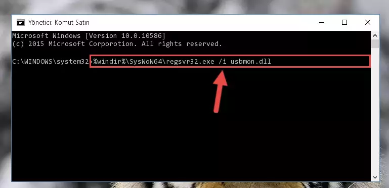 Usbmon.dll kütüphanesinin bozuk kaydını Kayıt Defterinden kaldırma (64 Bit için)