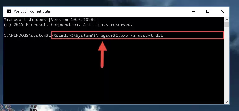 Usscvt.dll kütüphanesinin Windows Kayıt Defterindeki sorunlu kaydını silme