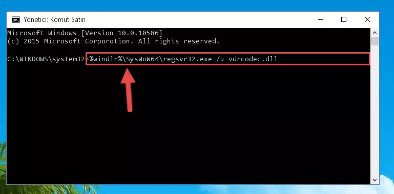 Vdrcodec.dll dosyası için Regedit (Windows Kayıt Defteri) üzerinde temiz kayıt oluşturma