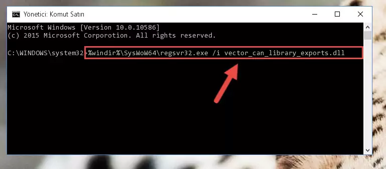 Vector_can_library_exports.dll kütüphanesinin bozuk kaydını Kayıt Defterinden kaldırma (64 Bit için)