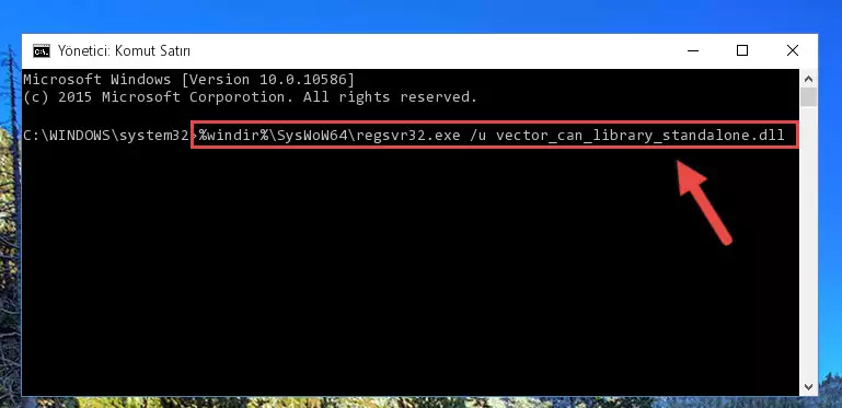 Vector_can_library_standalone.dll kütüphanesi için Windows Kayıt Defterinde yeni kayıt oluşturma