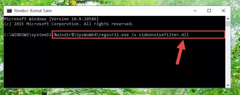 Videonoisefilter.dll kütüphanesi için temiz kayıt yaratma (64 Bit için)