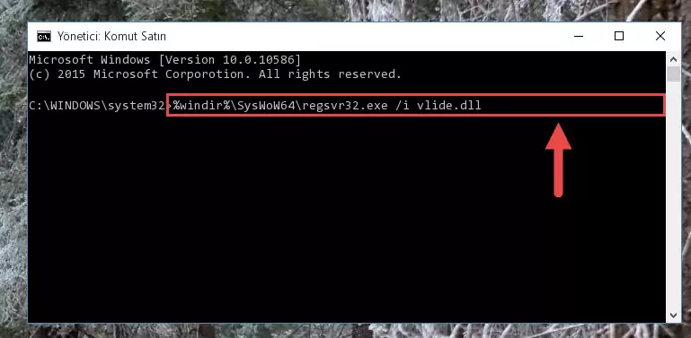 Vlide.dll kütüphanesinin hasarlı kaydını sistemden kaldırma (64 Bit için)