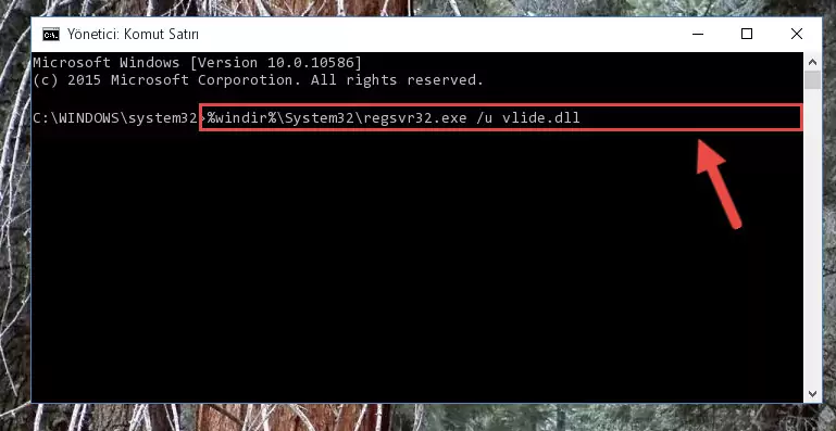 Vlide.dll kütüphanesi için Windows Kayıt Defterinde yeni kayıt oluşturma
