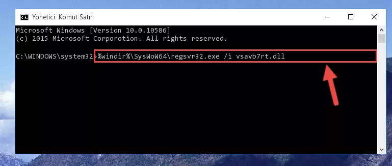 Vsavb7rt.dll kütüphanesinin bozuk kaydını Kayıt Defterinden kaldırma (64 Bit için)