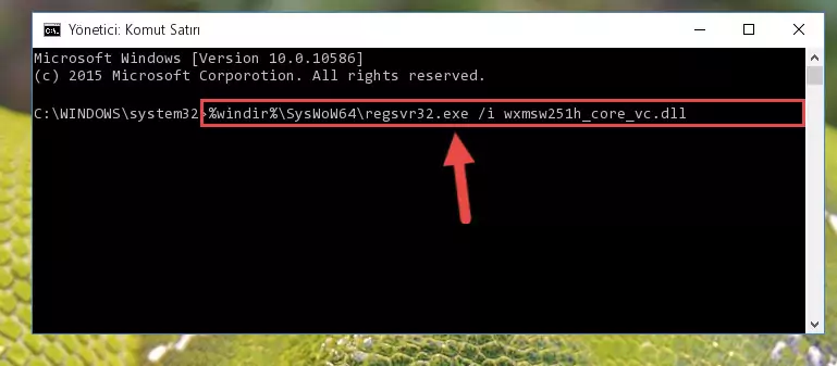Wxmsw251h_core_vc.dll kütüphanesinin hasarlı kaydını sistemden kaldırma (64 Bit için)