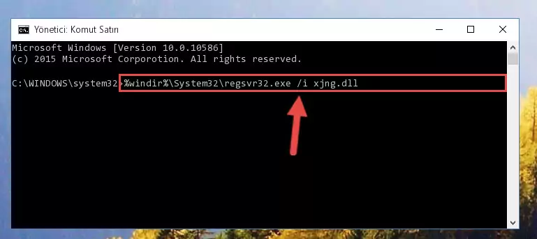Xjng.dll dosyasının kaydını sistemden kaldırma