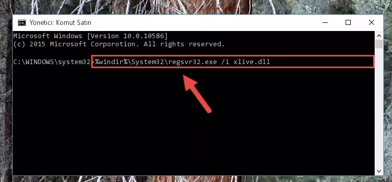Xlive.dll dosyasını sisteme tekrar kaydetme (64 Bit için)