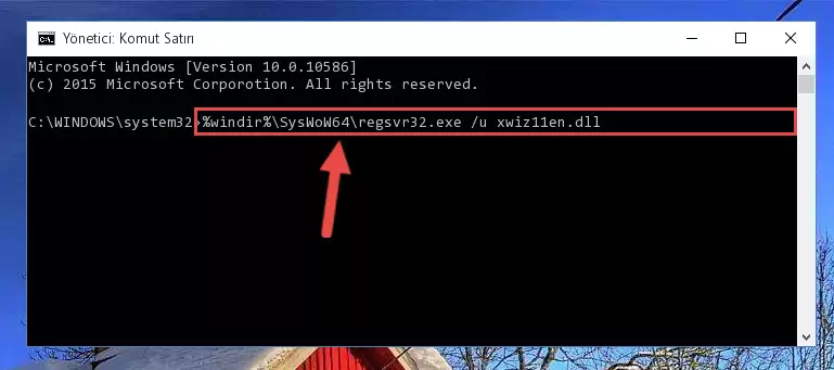 Xwiz11en.dll kütüphanesini sisteme tekrar kaydetme (64 Bit için)